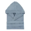 Accappatoio con cappuccio cotone taglia S/M blu Spa