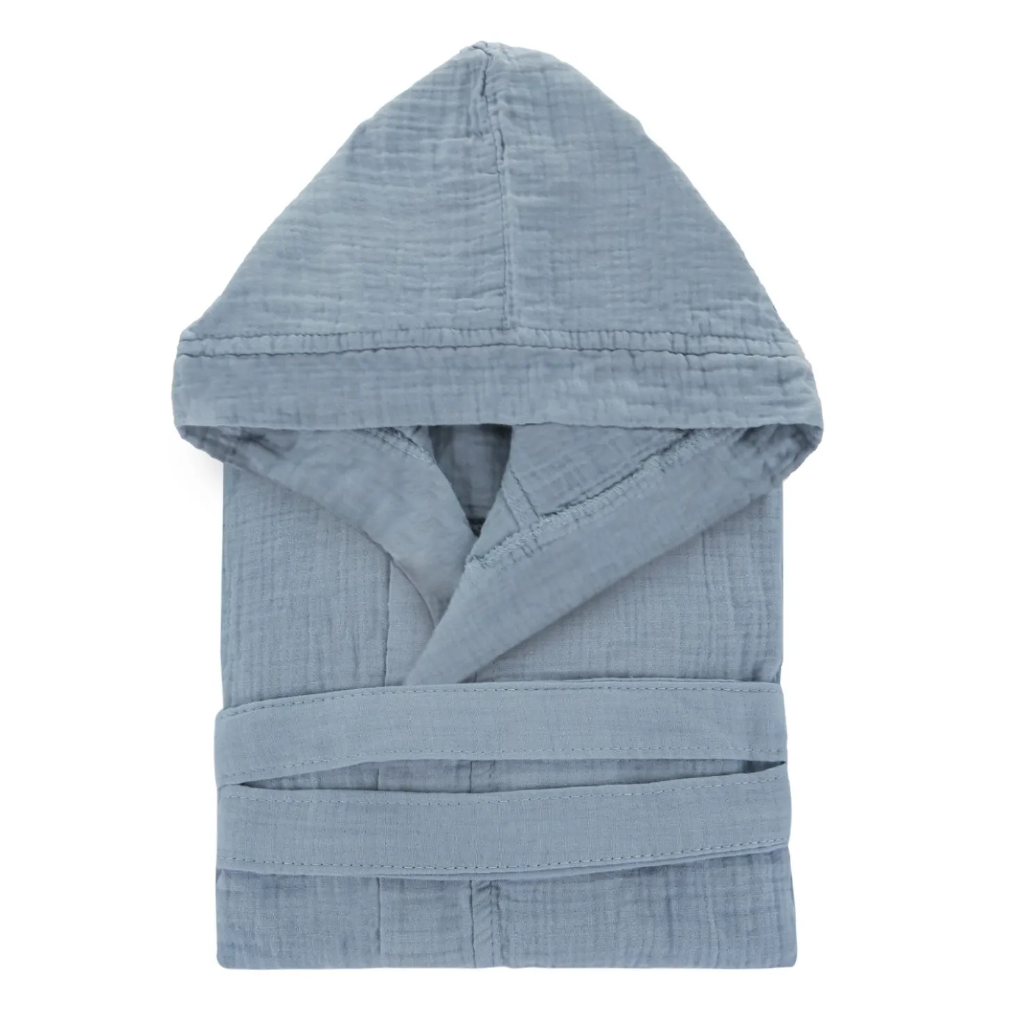 Accappatoio con cappuccio cotone taglia S/M blu Spa