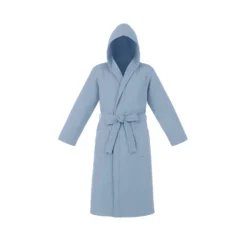 Accappatoio con cappuccio cotone taglia S/M blu Spa