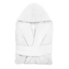 Accappatoio con cappuccio L/XL cotone bianco Basik