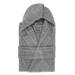 Accappatoio con cappuccio taglia S/M Wellness grigio