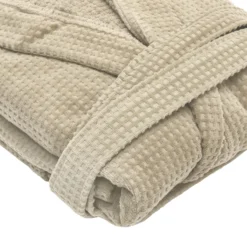 Accappatoio con cappuccio taglia S/M Wellness sabbia