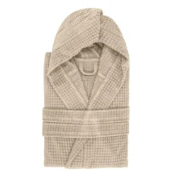 Accappatoio con cappuccio taglia S/M Wellness sabbia
