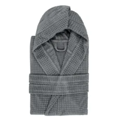 Accappatoio grigio Wellness in cotone
