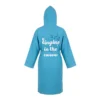 Accappatoio nido d'ape L/XL azzurro Singing in the shower