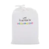 Accappatoio nido d'ape S/M bianco Life better