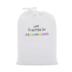 Accappatoio nido d'ape S/M bianco Life better