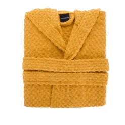 Accappatoio spugna S/M ocra Check