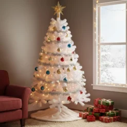 Albero Natale bianco 180 cm Oslo
