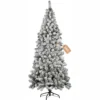 Albero Natale 240 cm innevato slim Kenya