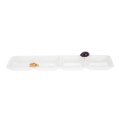 Antipastiera 4 scomparti ceramica Salatini