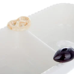 Antipastiera 2 scomparti ceramica Salatini