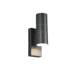 Applique da esterno antracite con sensore crepuscolare Laredo Trio