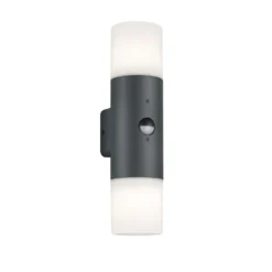 Applique da giardino 2 luci con sensore Hoosic antracite Trio