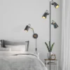 Applique in metallo nero e oro Edward Trio