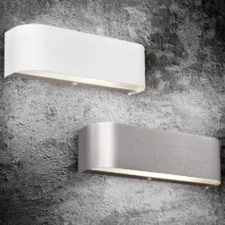 Applique LED alluminio bianco Adriano Trio