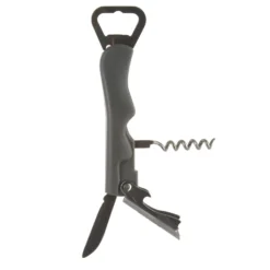 Apribottiglie multifunzione con cavatappi