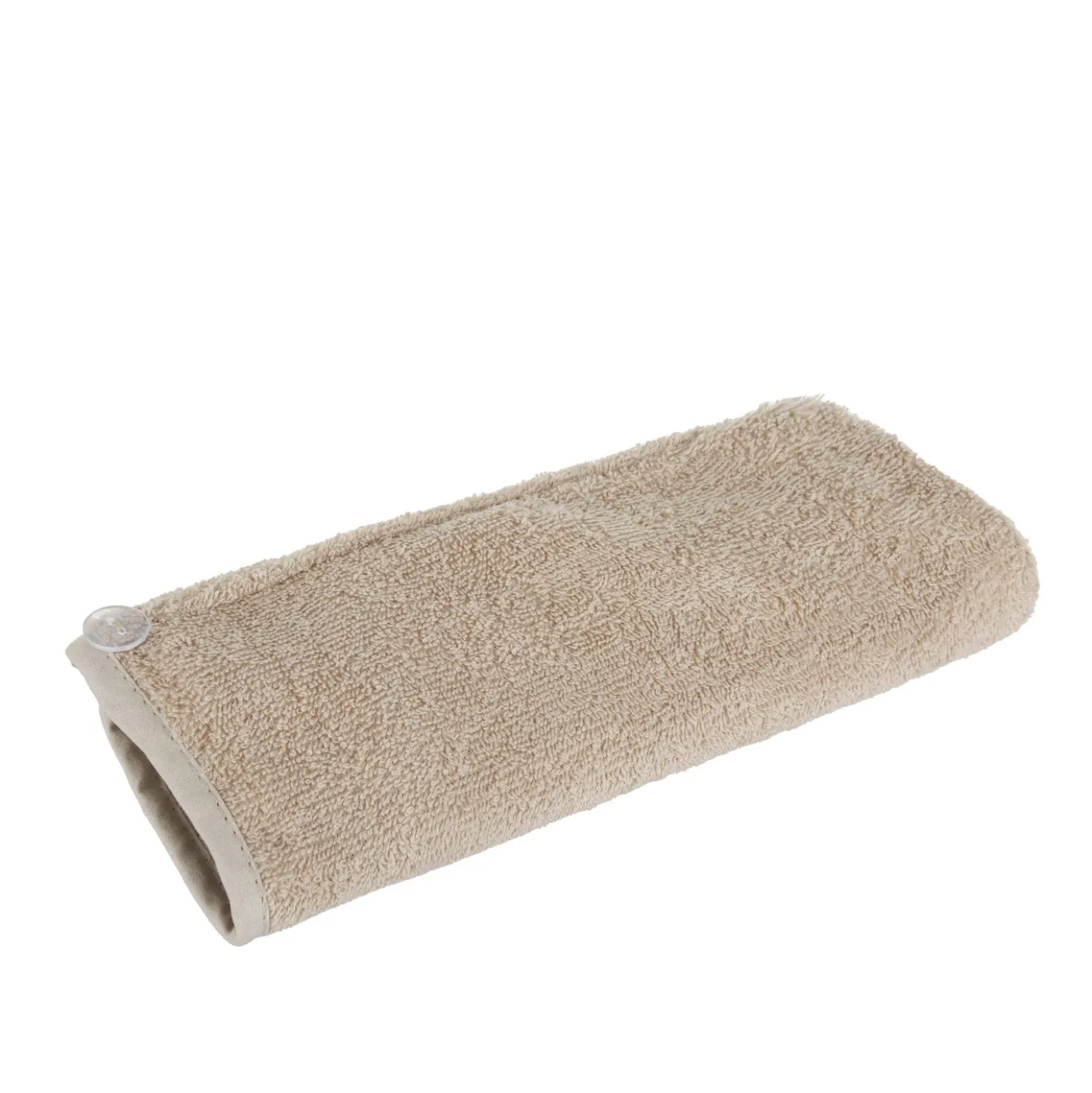 Asciugamano capelli turbante spugna tortora Basik