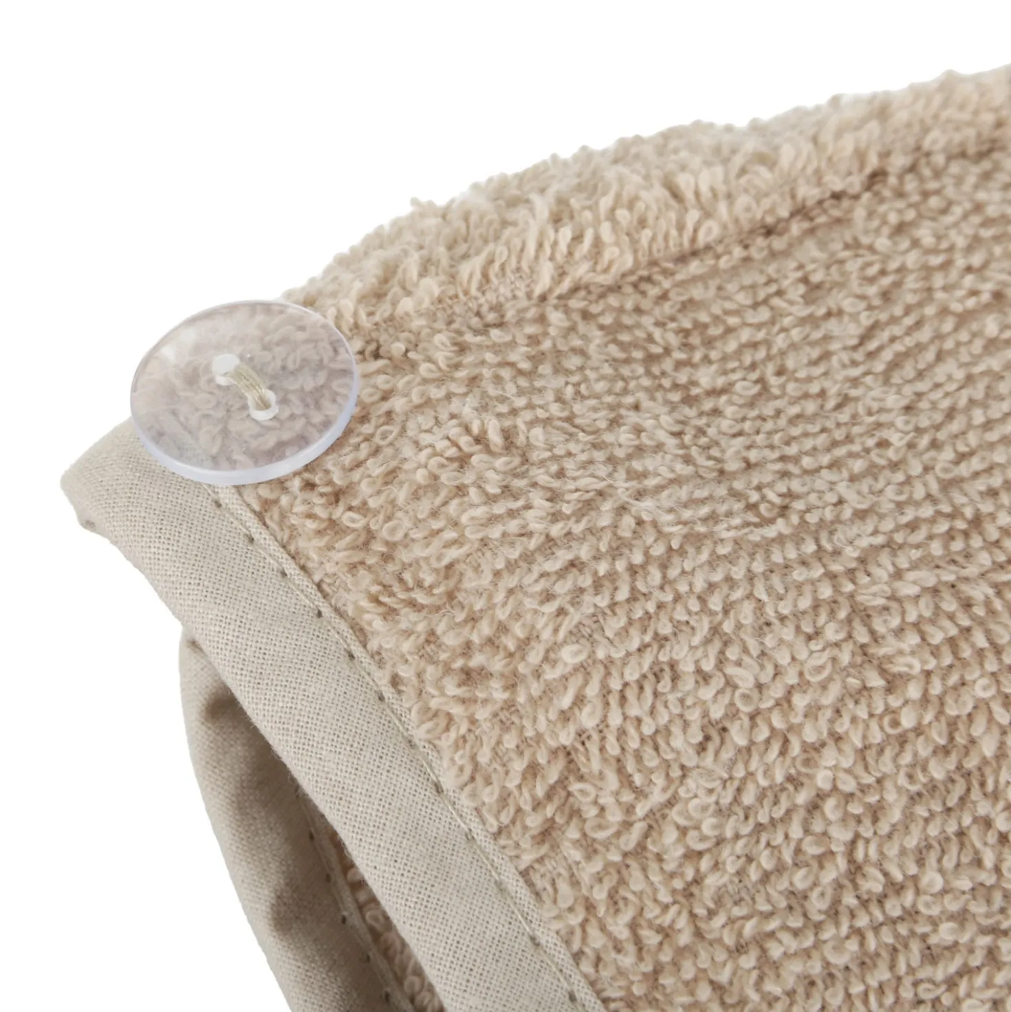 Asciugamano capelli turbante spugna tortora Basik