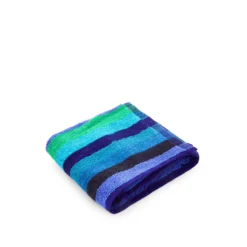 Asciugamano ospite a righe blu 30x50 cm Cold