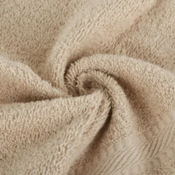 Asciugamano ospite cotone tortora 30x50 cm Basik
