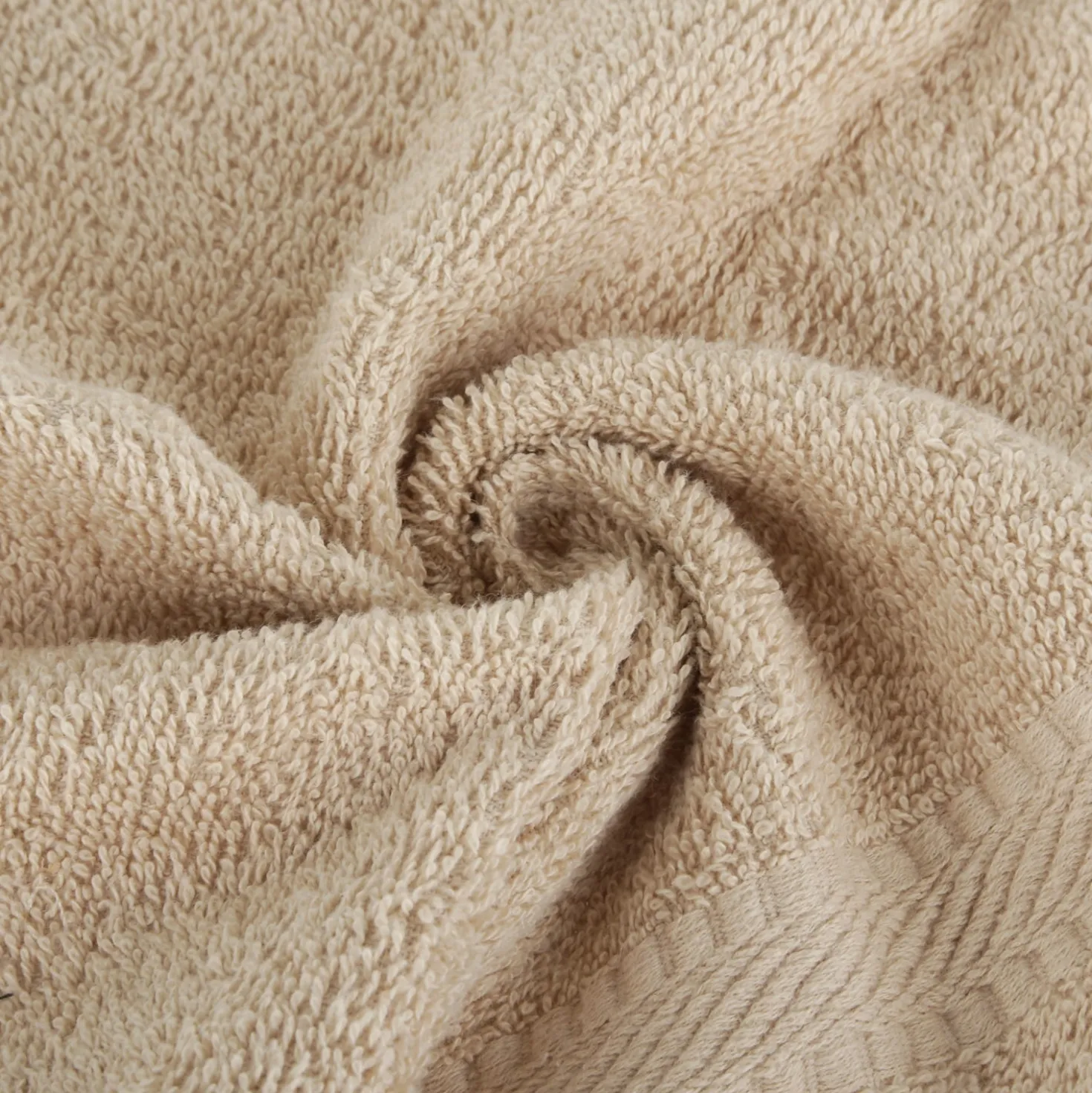 Asciugamano ospite cotone tortora 30x50 cm Basik