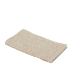 Asciugamano ospite cotone tortora 30x50 cm Basik