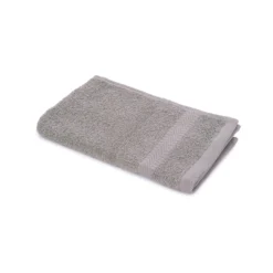 Asciugamano ospite 30x50 cm cotone Basik grigio