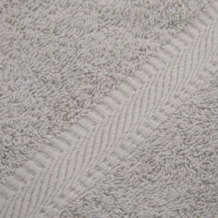 Asciugamano ospite 30x50 cm cotone Basik grigio