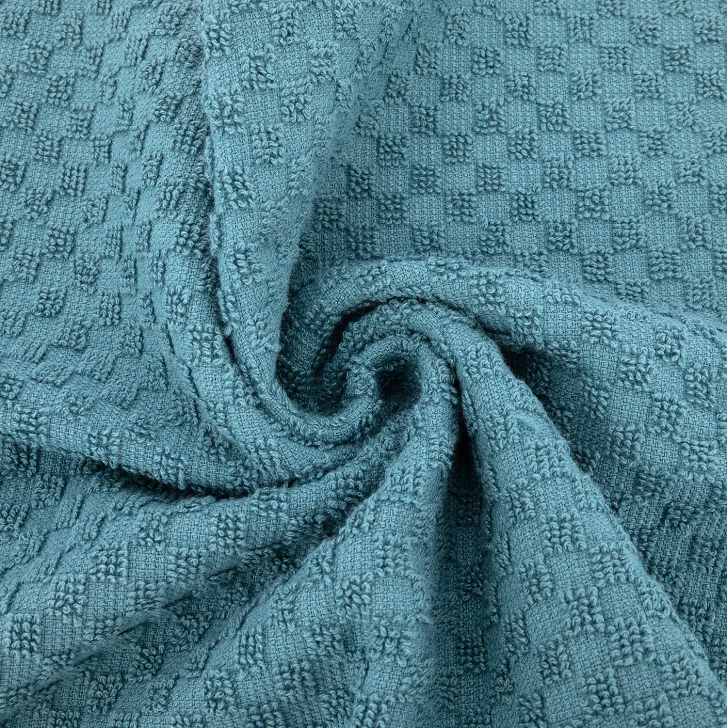 Asciugamano ospite 30x50 cm ottanio Check