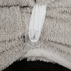 Asciugamano turbante capelli cotone Basik grigio