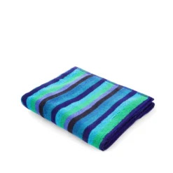 Asciugamano viso a righe blu 50x90 cm Cold