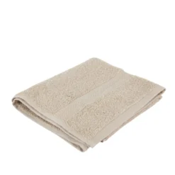 Asciugamano viso cotone tortora 50x90 cm Basik