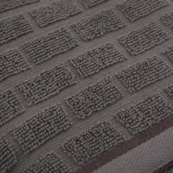 Asciugamano viso ospite cotone Pop Corn Brick grigio scuro