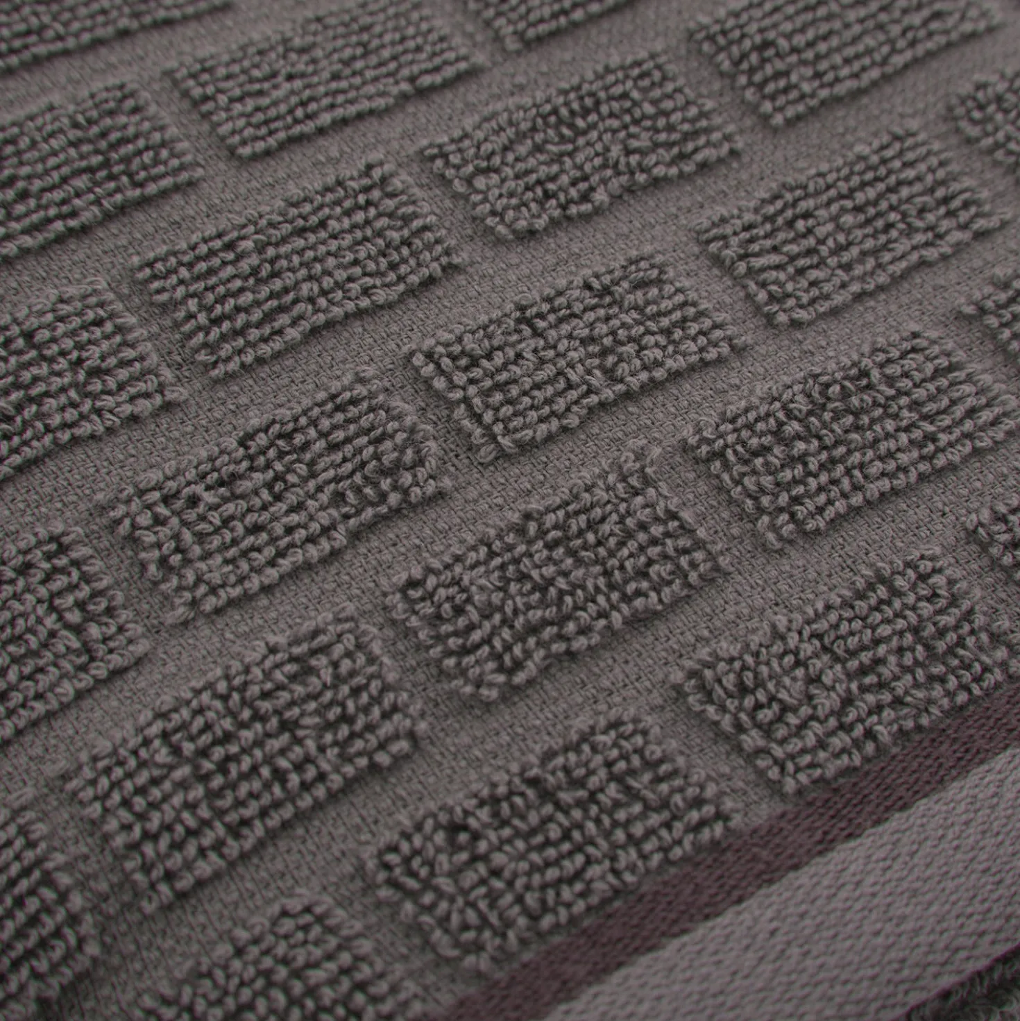 Asciugamano viso ospite cotone Pop Corn Brick grigio scuro
