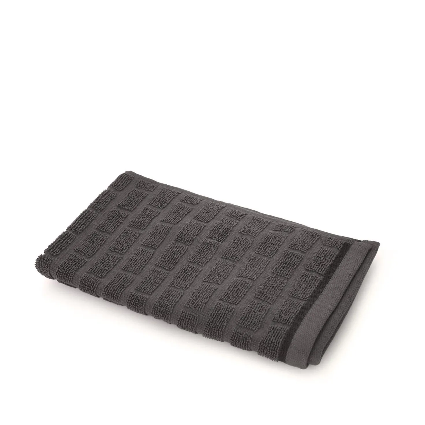 Asciugamano viso ospite cotone Pop Corn Brick grigio scuro