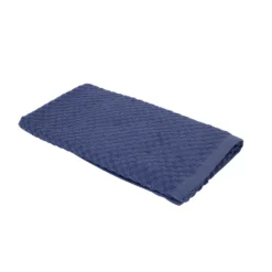 Asciugamano viso 50x90 cm blu Check
