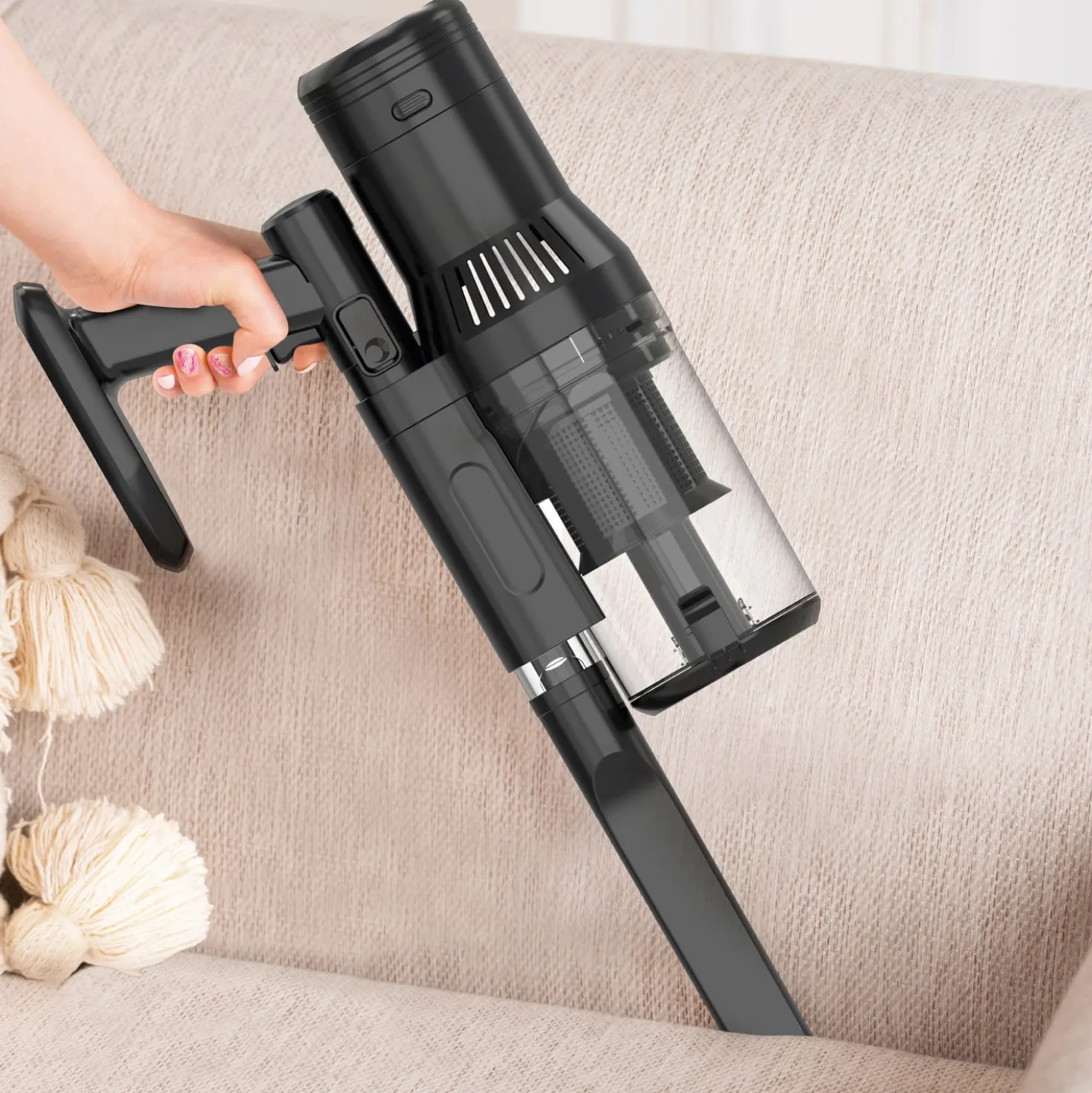 Aspirapolvere senza fili 2 in 1 con tecnologia multiciclonica