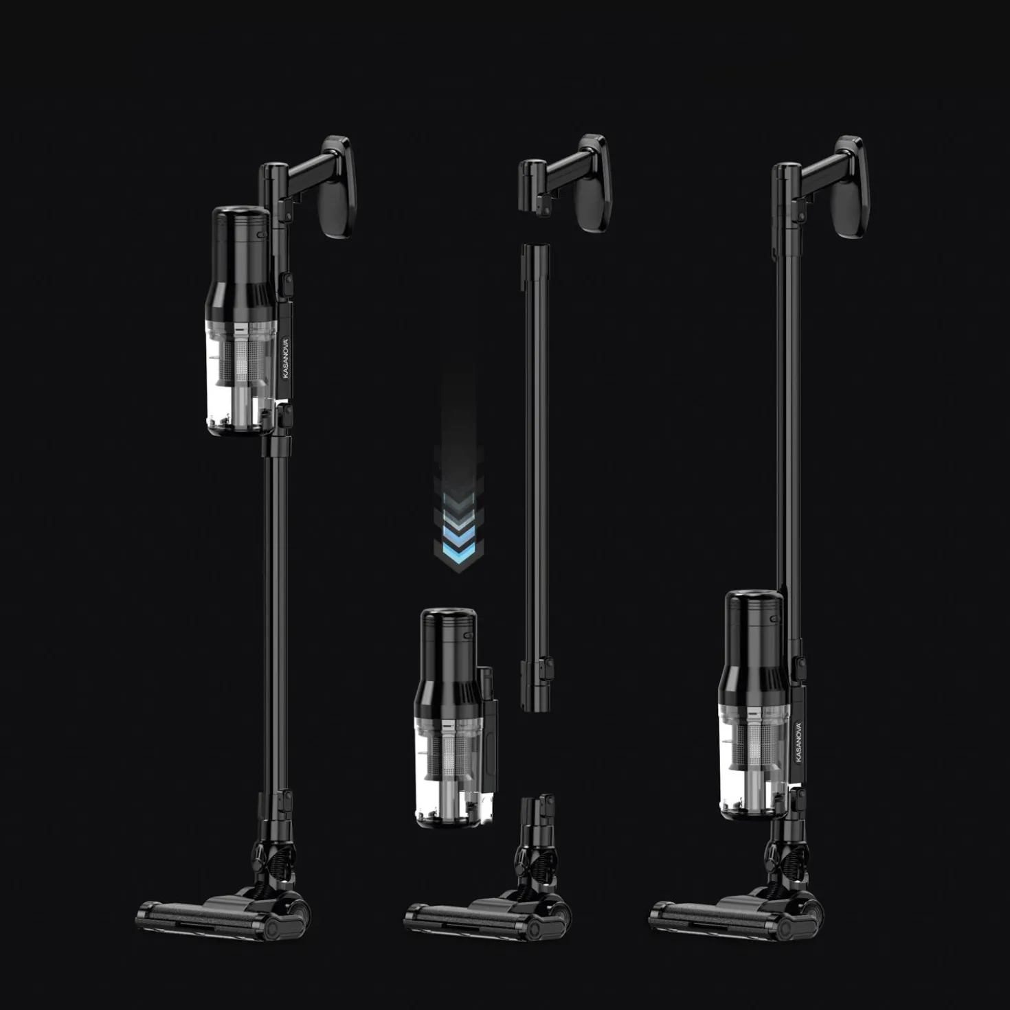 Aspirapolvere senza fili 2 in 1 con tecnologia multiciclonica
