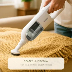 Aspiratutto ricaricabile senza fili con spazzola per animali