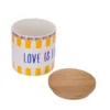 Barattolo ceramica e bambù Love is love Color Bloom