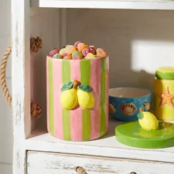 Barattolo cucina decoro limoni 24,8 cm Florafruit ceramica