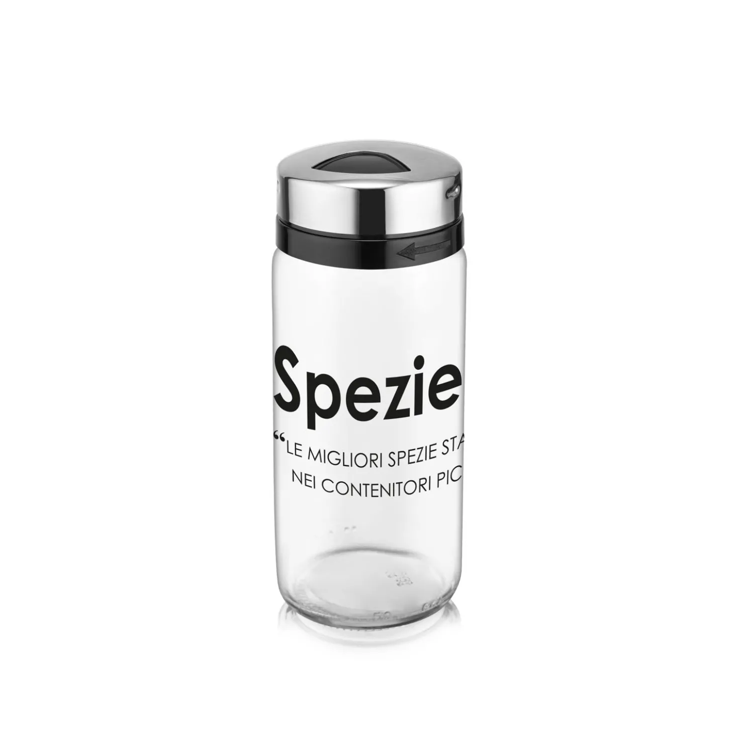 Barattolo spezie in vetro 245 ml con scritta