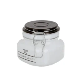 Barattolo tè in vetro 500 ml chiusura ermetica