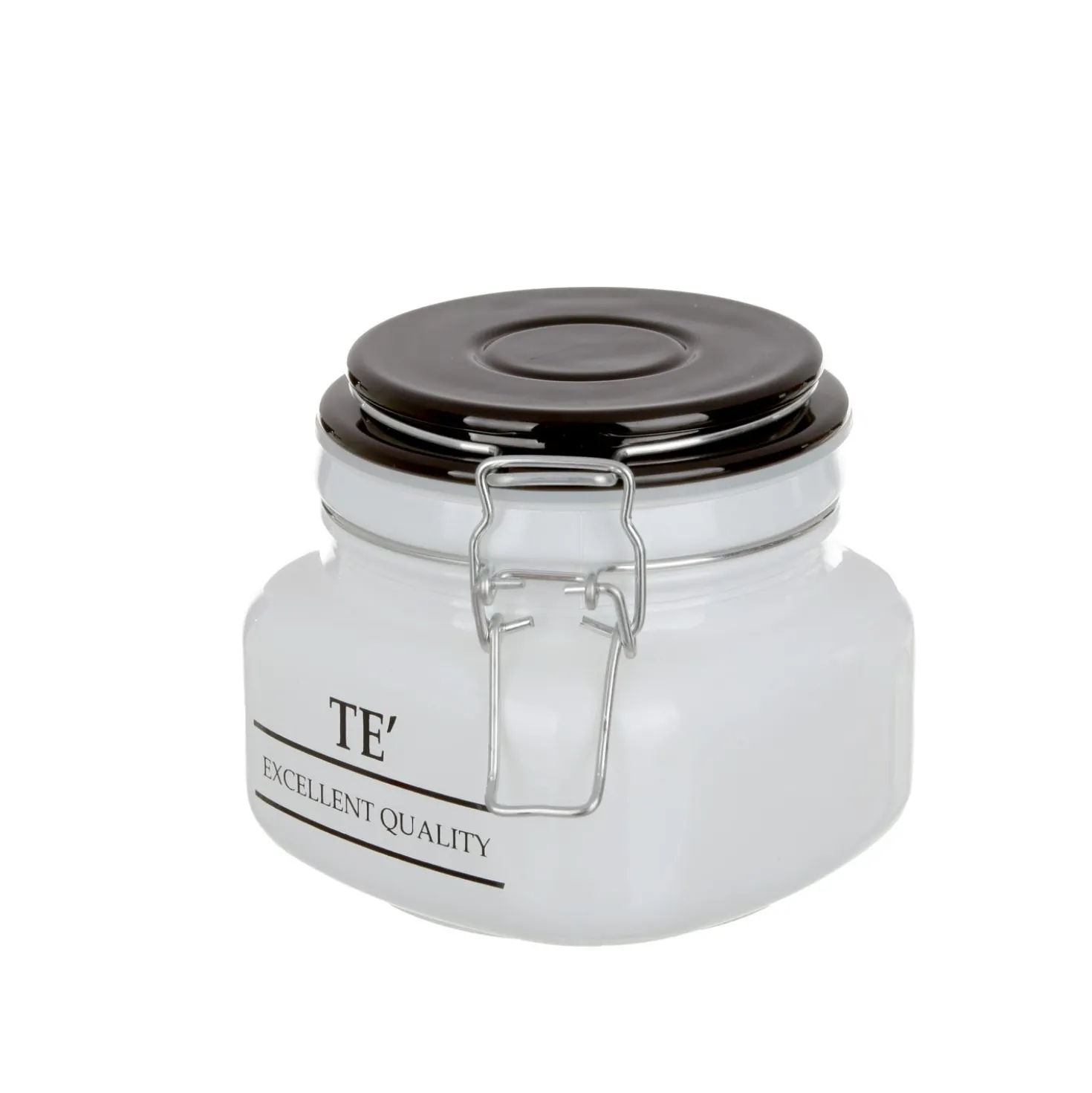 Barattolo tè in vetro 500 ml chiusura ermetica