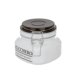 Barattolo zucchero in vetro 500 ml chiusura ermetica