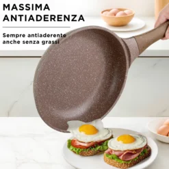 Batteria di pentole antiaderenti 7 pezzi 0 Grassi