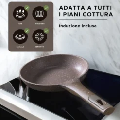 Batteria di pentole antiaderenti 7 pezzi 0 Grassi