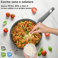 Batteria pentole con teglia e tortiera 10 pezzi