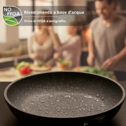 Batteria pentole induzione 9 pezzi New Petra Dark